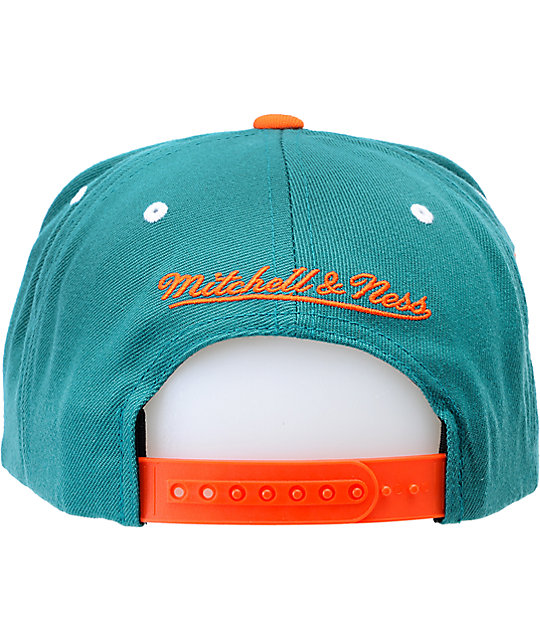 miami dolphins snapback mitchell and ness