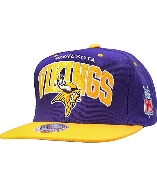 NFL Mitchell and Ness Minnesota Vikings Snapback Hat | Zumiez