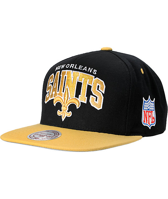 NFL Mitchell and Ness New Orleans Saints Snapback Hat | Zumiez
