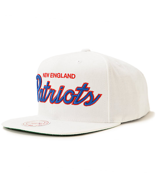 white patriots snapback