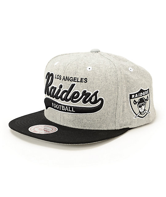 los angeles raiders hat mitchell and ness