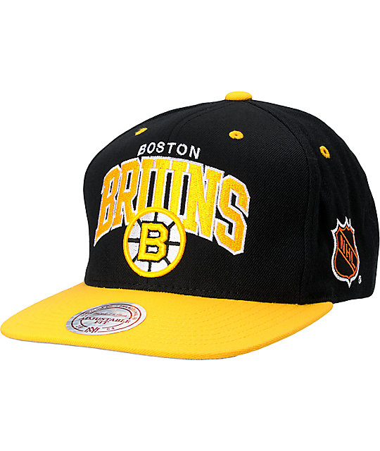 mitchell and ness bruins hat