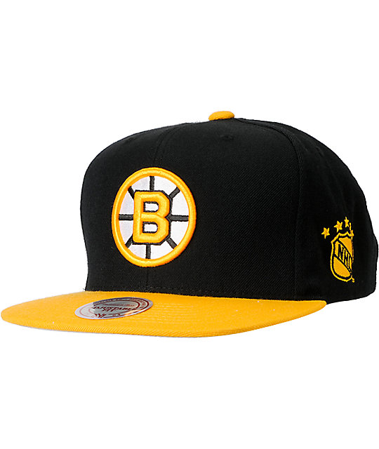 mitchell and ness bruins hat