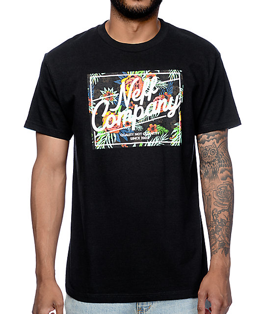 Neff Astro Floral Black T-Shirt at Zumiez : PDP