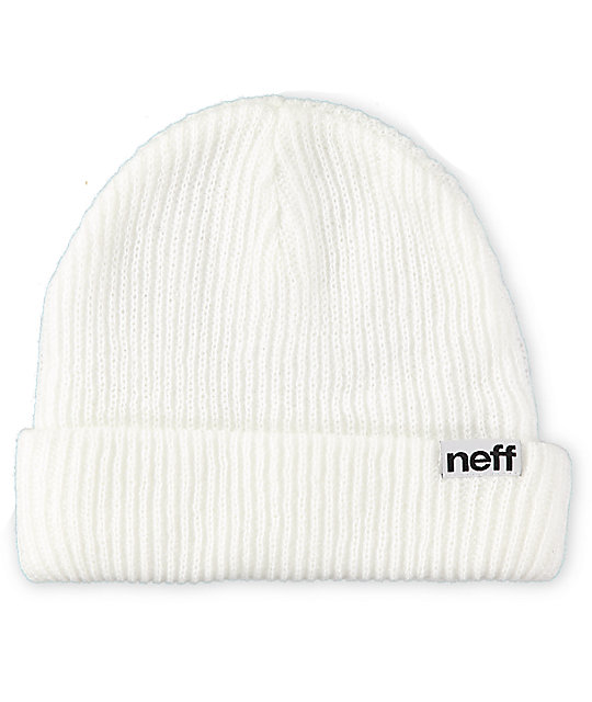 white neff beanie