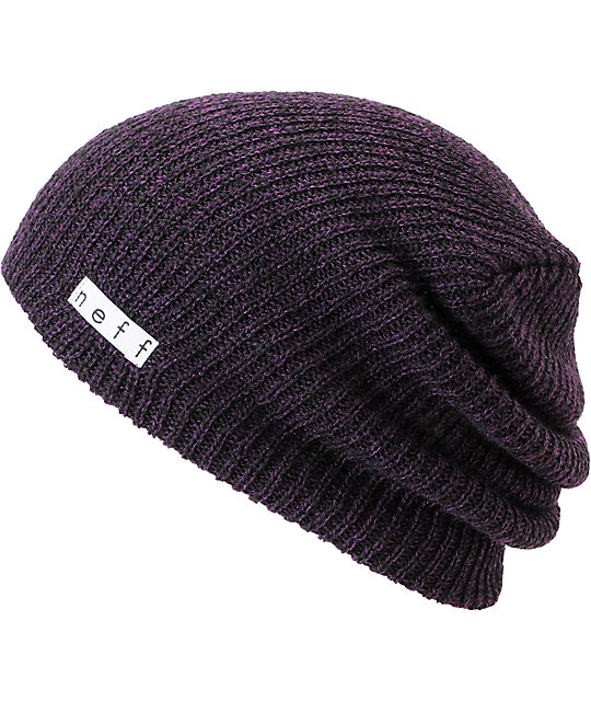 purple neff beanie