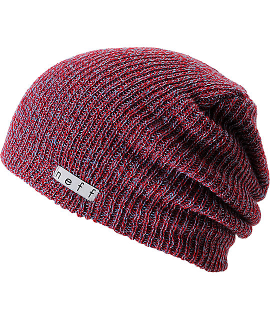 red neff beanie