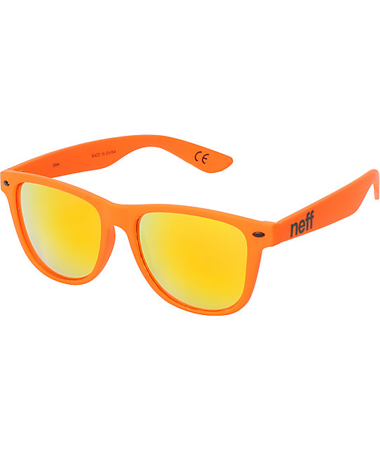 Neff Daily Matte Orange Sunglasses | Zumiez