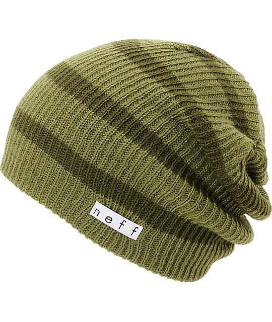 neff green beanie