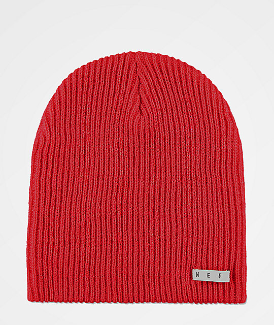 red neff beanie