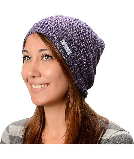 purple neff beanie