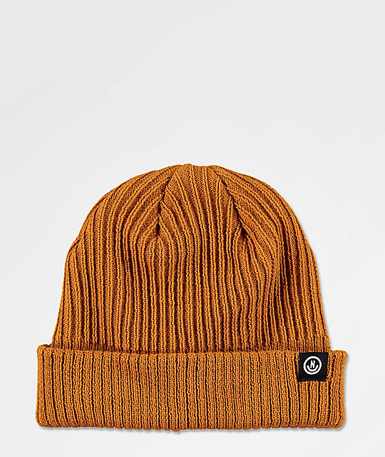 orange neff beanie