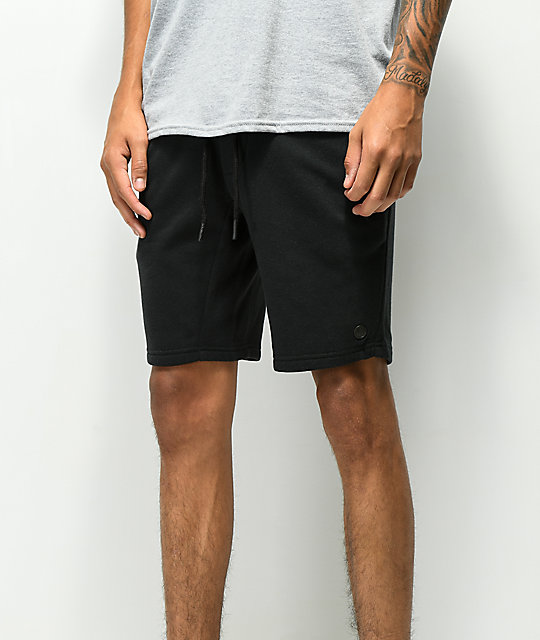 black sweat shorts