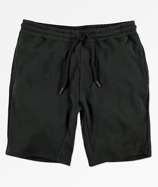 plain black sweat shorts