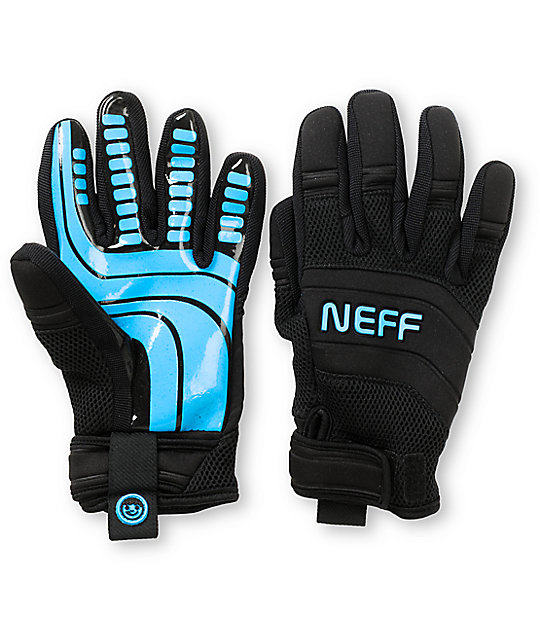 blue snowboard gloves