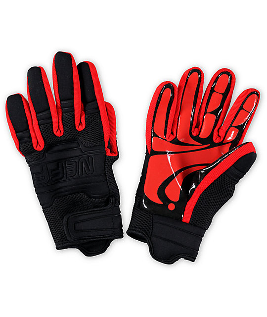 red snowboard gloves