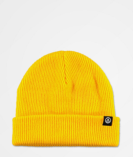 neff yellow beanie
