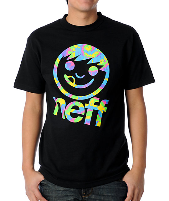 Neff Tie Dye Tilt Black T-Shirt | Zumiez