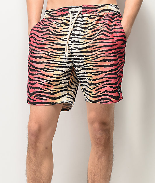 tiger stripe swim trunks