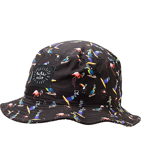 Neff x Mac Miller Bird Black Bucket Hat at Zumiez : PDP