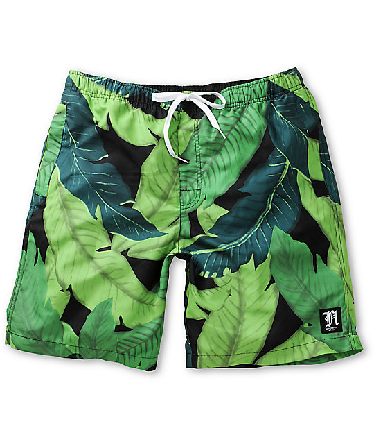 Neff x Taylor Gang Leaf Camo Board Shorts