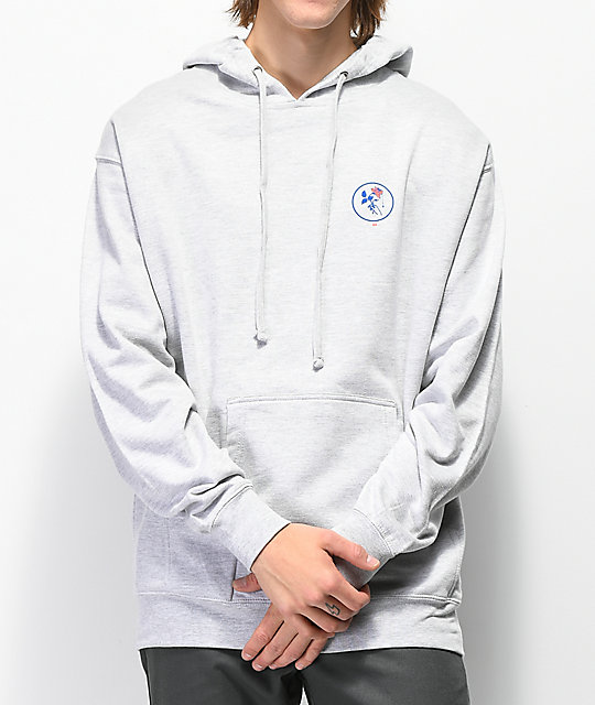 grey rose hoodie