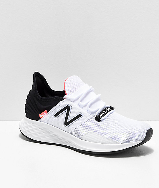 pink and black new balance shoes
