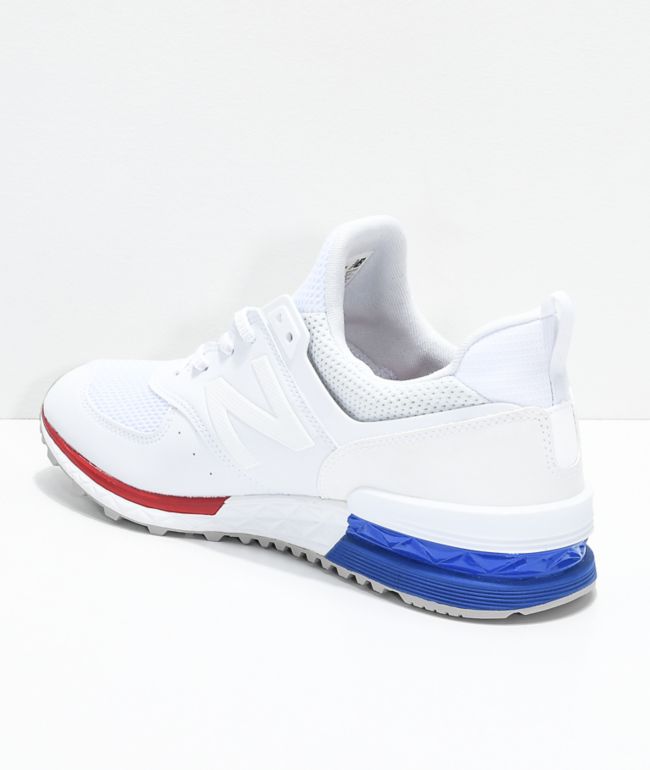 red blue and white new balance