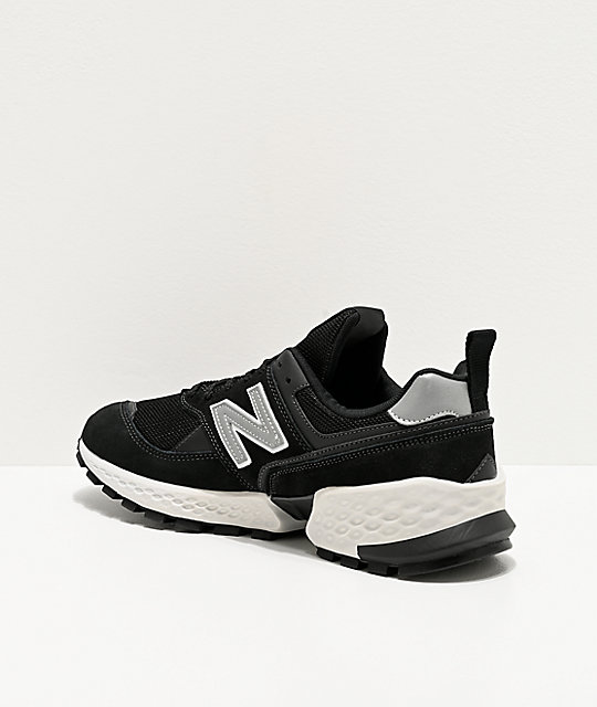 new balance 574 sport black with silver