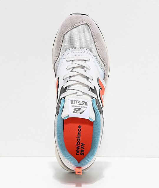 New Balance Lifestyle 997H Rain Cloud Grey, White & Orange ...