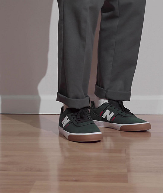 New Balance Numeric 306 Foy Green & Red Skate Shoes | Zumiez
