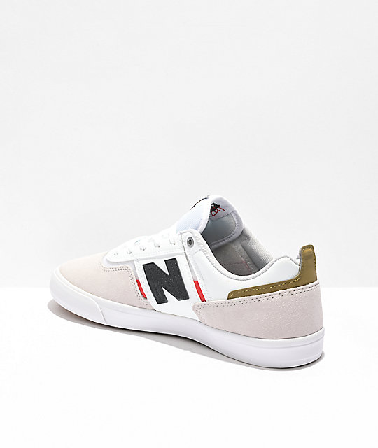 New Balance Numeric 306 Jamie Foy White, Red & Blue Skate Shoes | Zumiez