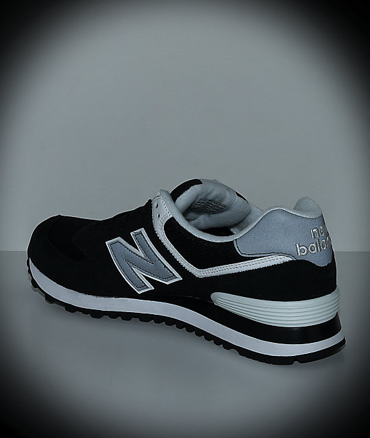 New Balance Numeric 574 Black & White Shoes | Zumiez