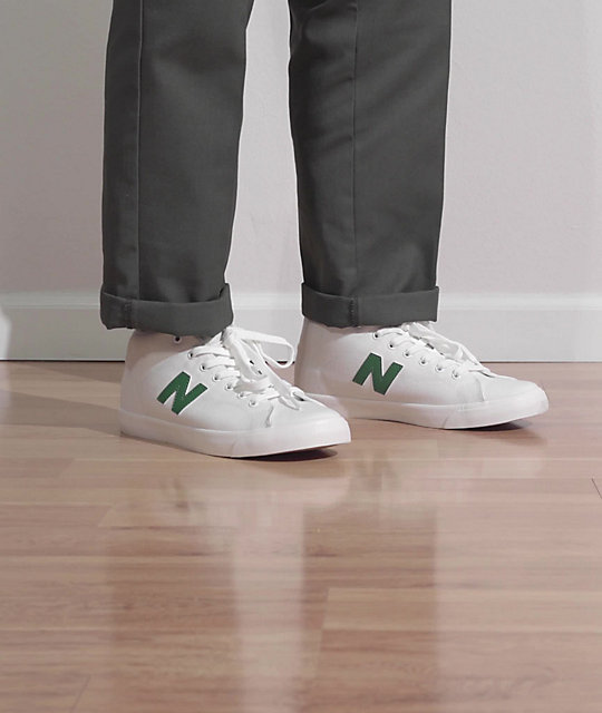 New Balance Numeric All Coast 210 Mid White & Green Skate Shoes فيمي٩