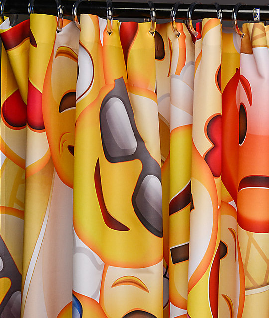 Night Shift Emoji Shower Curtain | Zumiez