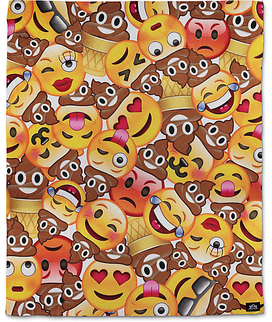 Night Shift Emoji Throw 50 x 60 Blanket | Zumiez