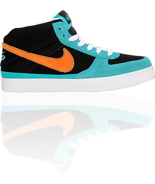 nike teal and orange shoes