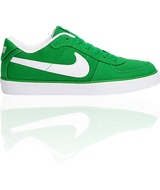 green and white nike shoes