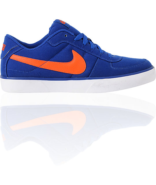 blue and orange nike shoes 