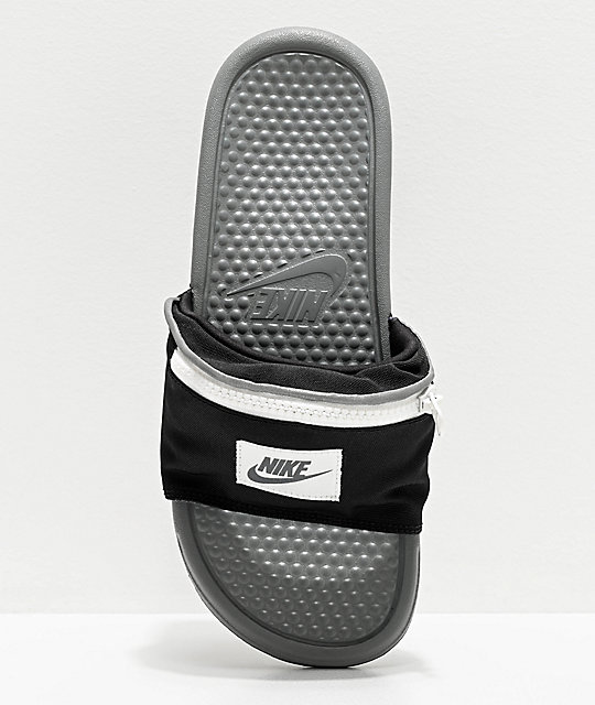 white nike fanny pack slides