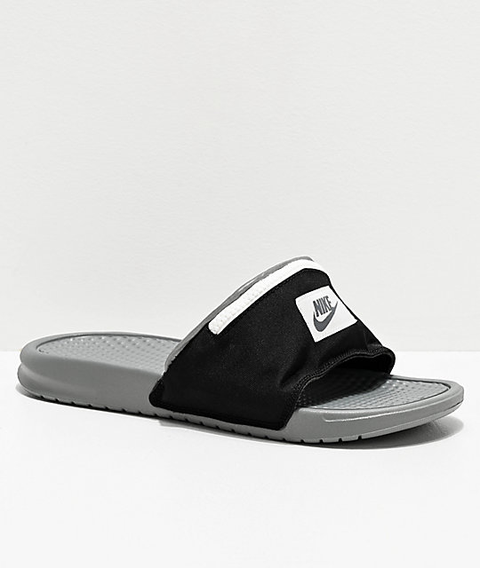 nike slides with the zipper