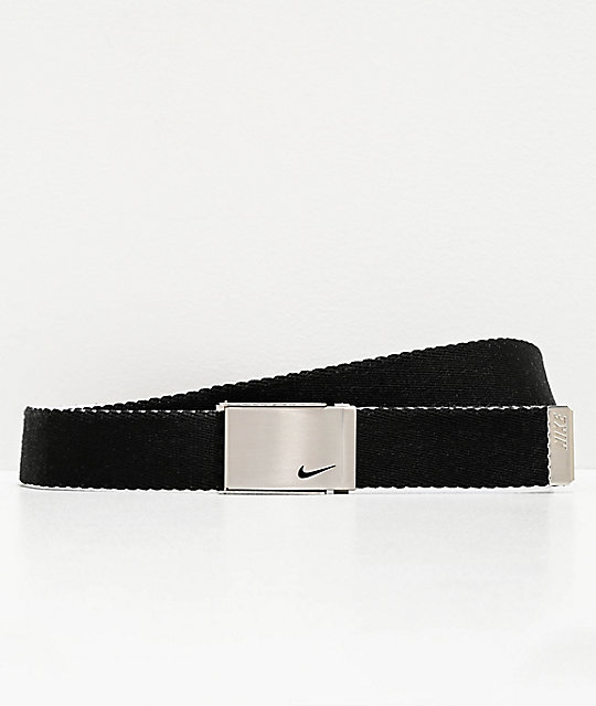 Nike Black & White Reversible Web Belt | Zumiez
