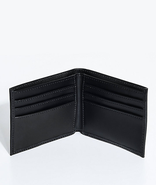 black leather nike wallet