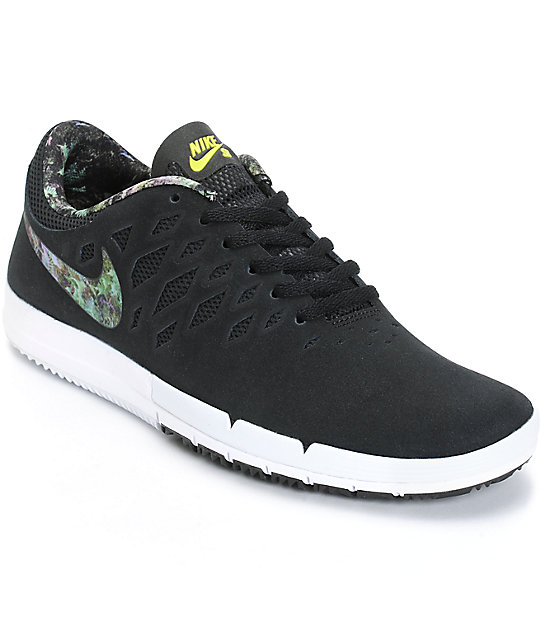 Nike Free SB Black & Gorge Green Shoes | Zumiez