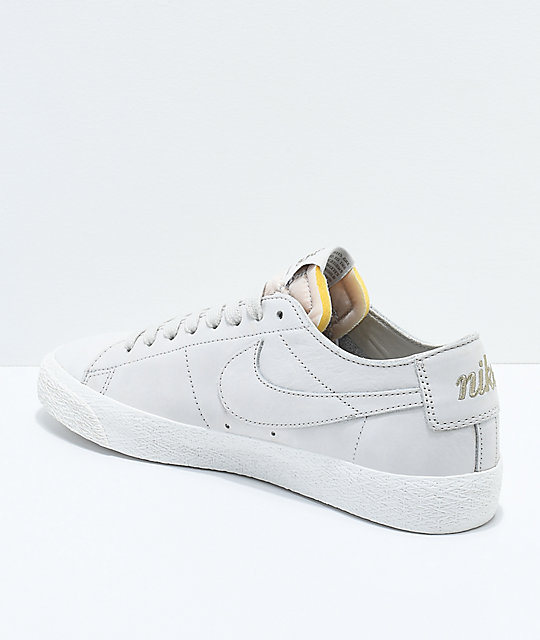 nike sb blazer zoom low white