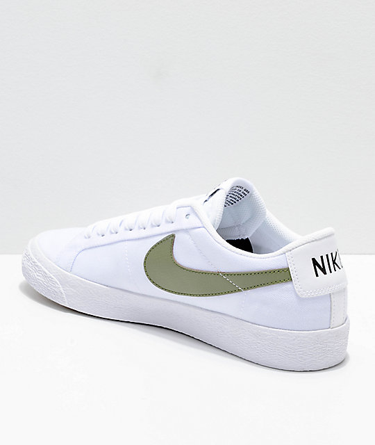 nike sb blazer zoom low white