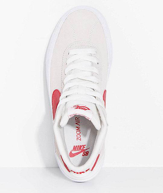 nike bruin white red swoosh