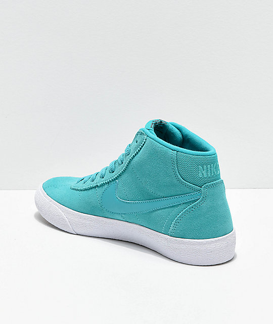 nike high tops teal