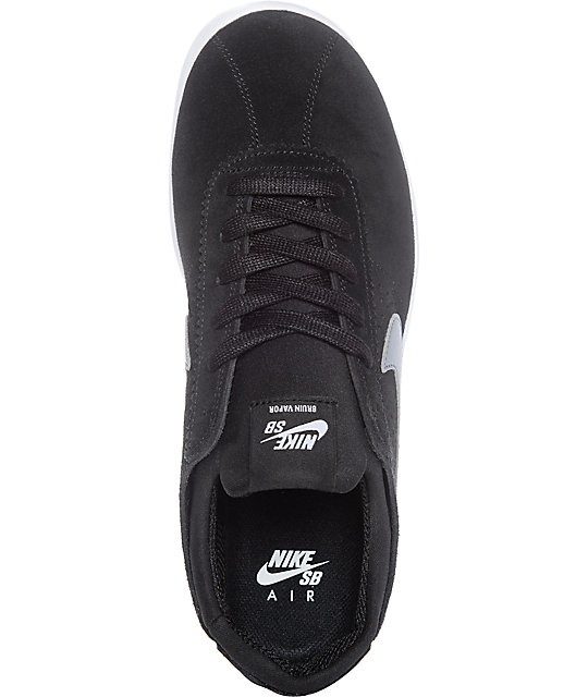 Nike SB Bruin Vapor Air Max Black & Grey Skate Shoes | Zumiez