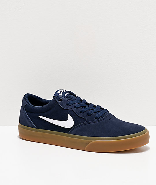 blue nike skateboarding shoes